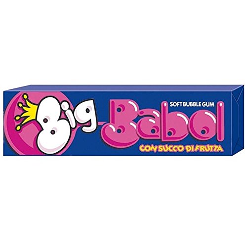 6 Packets Chewing Gum Big BABOL Tutti Frutti All Fruit Strawberry