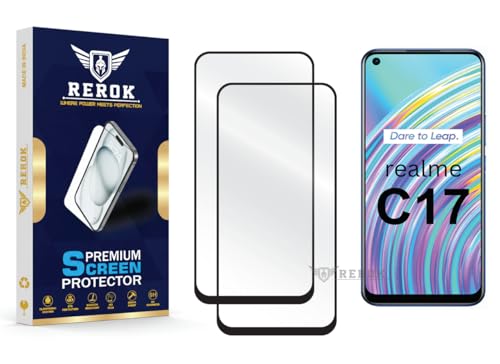 Image of Gorilla Tempered Glass Screen Protector Compatible with Realme C17 [Pack of 2] | Edge-to-Edge, Bubble-Free, Case Friendly, Easy Installation Kit