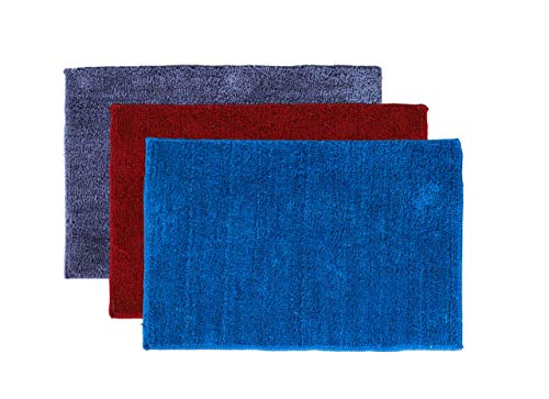 Image of Anti Skid Door Mats Bath Mats for Home and Bathroom (3, Multi 3, 40x60 CM)