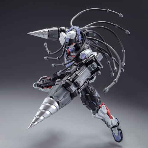 Image of Pipigirl 1:10 Plastic Assembly Action Figures Kits, Boxer Baki and Sparring Robot, 8.2 in Mecha Model, Easy to Assemble