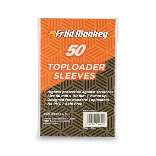 Fundas Resellables para Toploaders Pack 50 – 86x110mm + Solapa Adhesiva 25mm – Protectores Antipolvo y Antiarañazos para Cartas Coleccionables – Friki Monkey | Ya disponible en tu tienda friki favorita! En mundofriki.es!
