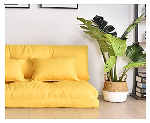 AiKoch Kreative Multifunktionale Klappmatratze Schlafsofa Freizeit- und Komfort Tatami-Matten Ändern Form Schlafzimmer Schlafsofa (Color Classification : Yellow, Size : 60x200cm)