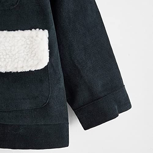 Boys Winter Coats by Long Sleeve Warm Woollen Fleece Coat Jacket Solid Color For Babys Clothes2