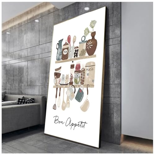 Toile murale abstraite cadre cuisine moderne TONGYINLI affiche 80x120