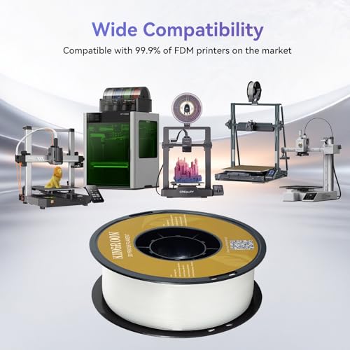 Image of Kingroon PLA Filament 1.75mm 3D Printer Filament Transparent Pla Filament 1kg Filament Dimensional Accuracy + /- 0.02mm, Fit Most FDM Printer, Transparent