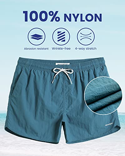 Image of maamgic Mens Swim Trunks 5 inch with Mesh Lining Quick Dry Bathing Suits for Men Swim Shorts Swimwear