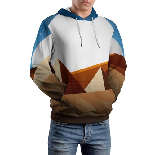 Sweats à capuche manche longue étoiles du désert pull chaud unisexe taille S