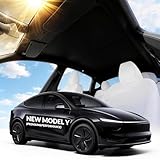 VION Tesla 2026–2025 Model Y Dach-Sonnenschutz, präzise Passform, kein Durchhängen, vollständige Verdunkelung (Modell Y 2026–2025) (Schwarz)