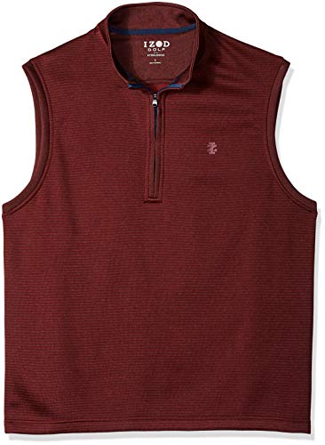 IZOD Men's 1/4 Zip Water Proof Golf Vest