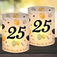 Set van 12 decoratieve lantaarns voor 60 jaar, kaarsen, tafeldecoratie voor verjaardag, heren, dames, Happy Birthday, geschikt voor theelichtjes