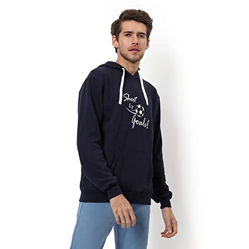 Image of CAHOOT Men's Printed Sweatshirt Regular Fit for Casual Wear | Full Sleeve | Cotton | Stylish Sweatshirt Crafted with Comfort Fit and High Performance for Everyday We