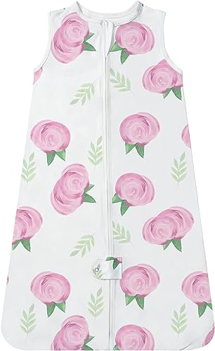 Image of TotAha Light Sleep Sack, Stretchy, Soft, Cozy Wearable Blanket Sleep Bag with 2-Way Safe Zippers for 0-6-12-24 Months 0.5 TOG