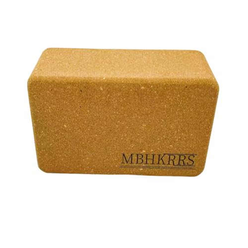 MBHKRRS Yoga Block - Fine-Grain Cork Block, Yoga Equipment, Home
