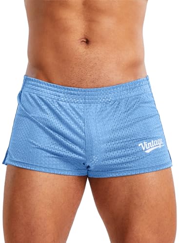 MIZOK Mens 3 Inch Athletic Workout Short Mesh Running Workout Gym Shorts