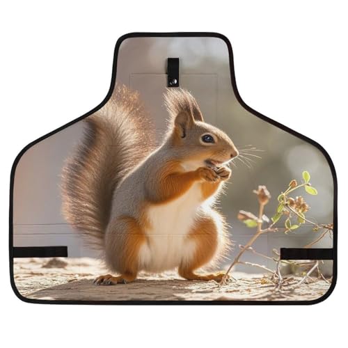 Delantal de trabajo ajustable con bolsillos y diseño animal miniatura 1