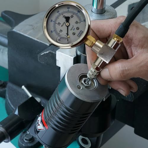 LTIENBST 0-700PSI Schock-Stickstoffnadel-Füllwerkzeug Stickstoffnadel-Kit mit Nadelkopf Compatible with Kawasaki,Yamaha,Raptor Truck Shocks,Ducati