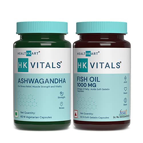 HealthKart HK Vitals Fish Oil Capsules For Men And Women (1000 mg Omega