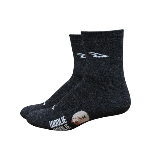 Image of DEFEET - Woolie Boolie 4 inch - D-Logo - Quarter Sock - Cycling, Running, Everyday Sock