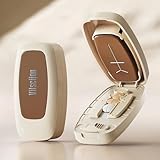 Biigdan Einstellbar Tablettenteiler für Alle Tabletten,1/3,1/2,1/4, Kleine Tablettenspalter mit Verdeckter Edelstahlklinge,für Reisen Büro,Täglichen,Gebrauch