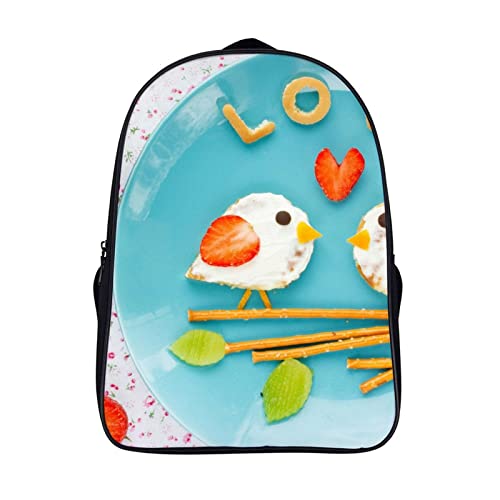 Sac à dos scolaire adolescent ergonomique 40x28x16cm motif 3D cool