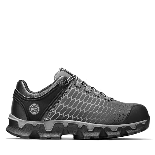 Image of Timberland PRO Men's Powertrain Sport Alloy Safety Toe Industrial Athletic Work Shoe, Black /Grey-2024 New Raptek, 7.5