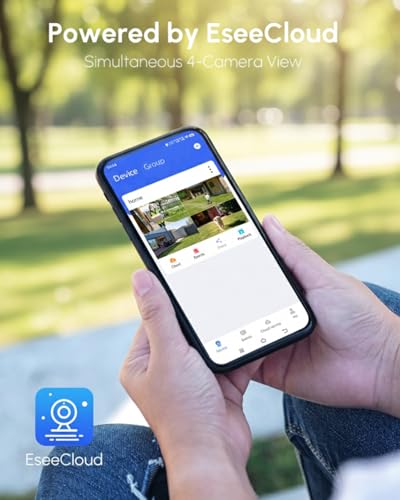 Image of Wireless Solar Security Camera 2K /4MP, Battery Powered with Solar Panel, 5GHz & 2.4GHz WiFi, Color Night Vision, Motion Alerts, Spotlight Alarm, APP Remote, Works as Extra Camera for 4CH Kit