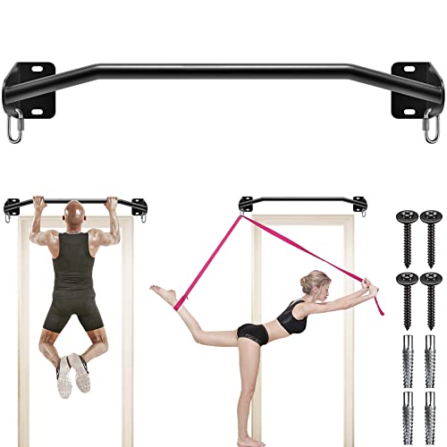 Kipika Heavy Duty Wall Mounted Doorway Pull Up Bar, Multifunctional Chin Up Bar, Portable Fitness Door Bar, Body Workout Home Gym System Trainer Crossfit Training, 38