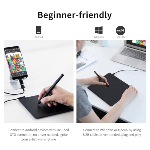 image for GAOMON S620 Drawing Tablet 6.5 x 4 Inch Graphics Tablet with 8192 Pass