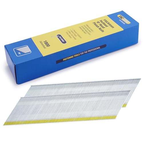 Tacwise 1836 Clous de Finition Galvanisé à Angle de Type DA 15G / 64 mm, Tête D, Lot de 1800