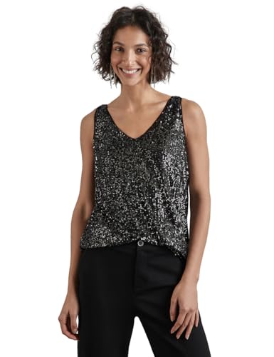 Spaghetti top sequins femme Street One débardeur de fête élégant