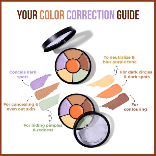 Insight Cosmetics Pro Concealer Palette Waterproof Concealer With Full Coverage |Easily Blendable Concealer| 3 in 1 Palette- Conceal Corect & Contour | Crease Resistance |Long... - Image 4