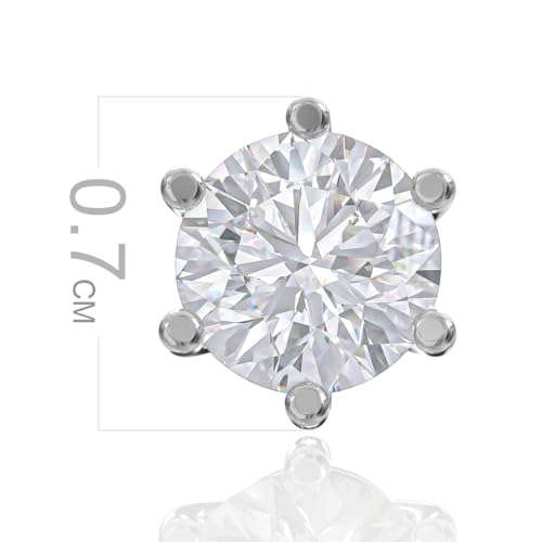 Image of 925 Sterling Silver Earrings for Women & Woman | Stud Earrings for Women | Daily Wear Silver Jewellery | Gift for Wife, Girlfriend, Mother, Sister | Rakhi Gift for Sister