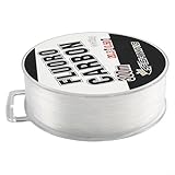 Fluorocarbon Fishing Line 300m, 0.30.5mm Clear Invisible Fishing Line for Largemouth Bass, Abrasion Resistant Carbon Fiber Leader Material, 3Pack(0.5mm)
