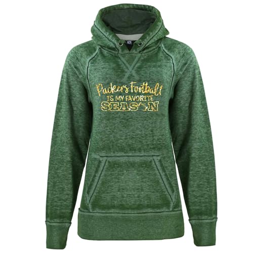 Packers Hoodie Football is my Favorite Season Hoodie Unisex Adult Mens Womens Soft Lightweight Burnout Hooded Sweatshirt, Green Yellow Gold Sparkly Matte (XL, Yellow Gold-Matte)2