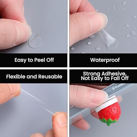 300PCS Transparent Double-Sided Adhesive Dots, Strong Traceless Sticky Tack for Posters, Photos, Home Office, Festival & Party Decorations