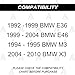 AUTOACER - Rear Suspension Kit 6 pcs - Rear Axle Trailing Control Arm Bushing Kit Left + Right - for E36 3 Series Year 1992-1999, E46 (1999-2006), E83 X3 (2004-2010)