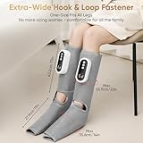 Portable Leg and Foot Massager with Heat & Air Compression, 3-Intensity Adjustable Calf Massager Recovery Boots for Pain Relief and Circulation, Ideal Gifts for Men and Women - Image 5