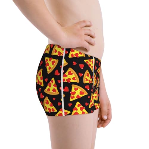 Boys' Cotton Boxer Brief Soft Underwear-Cartoon Pizza2