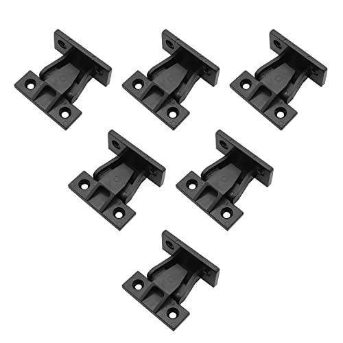 JCBIZ Lot de 5 supports de fixation en plastique pour panneau de meubles - 48 x 21 mm - Installation rapide - Clips de fixation d'angle pour armoire - Connexion de colonne romaine