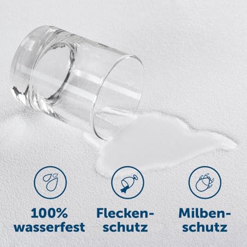 Blumtal® Matratzenschoner 70x140 cm im 2er Set - Oeko-Tex zertifizierte Inkontinenzunterlage waschbar - wasserdichte Matratzenauflage… – Ansicht 3