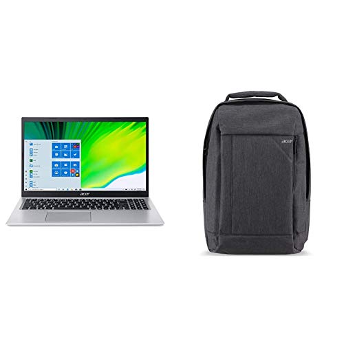 Acer Aspire 5 A515-56-363A, 11th Gen Intel Core i3-1115G4 Processor, 15.6" Full HD IPS Display, 4GB DDR4, 128GB NVMe SSD with Acer 15.6" Gray Travel Backpack
