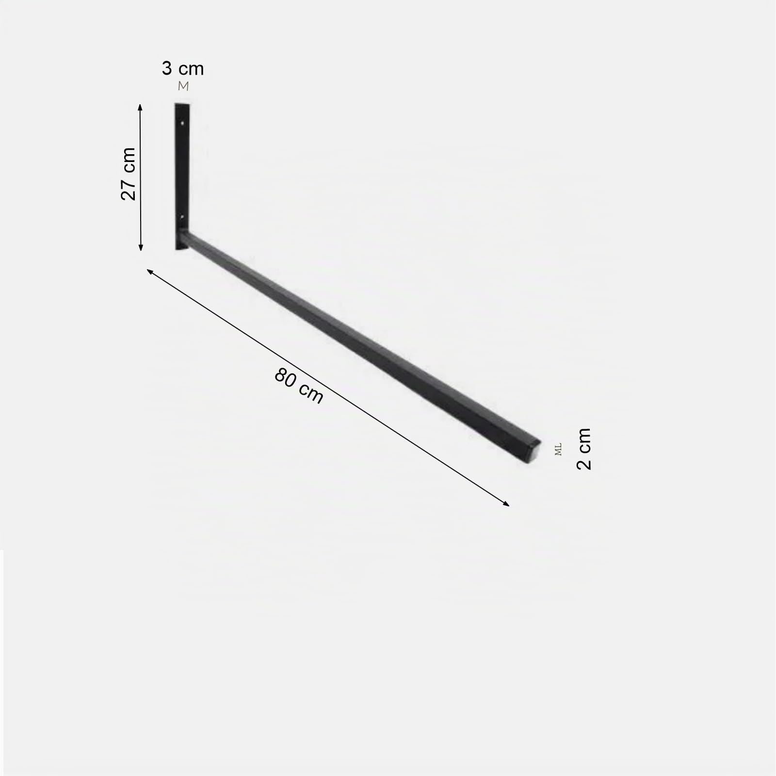 Support mural pour Coffre de toit, planche de surf, ski, outils de jardin - Support pour équipements de sport - 80 cm