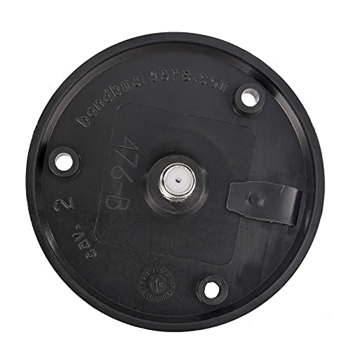 Recpro Rv Cable Tv Plate | Coaxial Cable Connector | Black Or White Option | 1 Or 2 Option (Black, 1 Outlet) | Made In America #TOP4