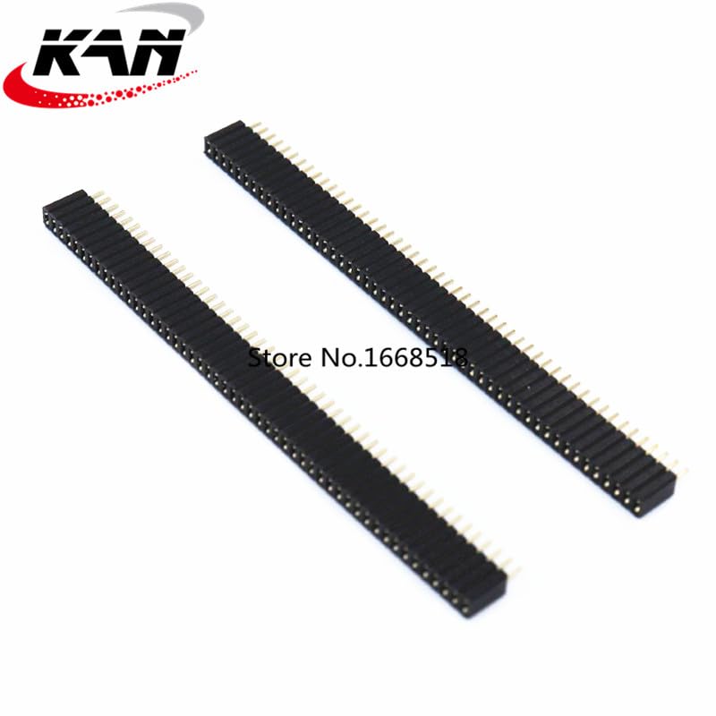 Wiring Connecting Terminals - 10pcs 1.27mm 1.27 Pin Header Single Row Female Breakaway PCB Board Connector Pinheader 1 * 50P DIP Plastic Height 4.6mm