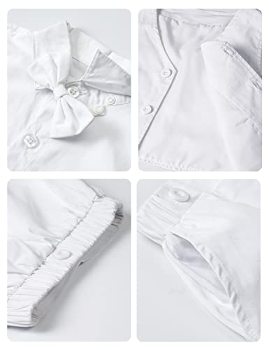 Image of A&J DESIGN Toddler Boys Formal Clothes Suspender Outfit Dress Suit 12M - 6Y