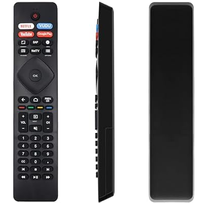 Amiroko NH800UP RF402A-V14 Remote Control Replacement for Philips LED Smart TV 43PFL5604/F7, 50PFL5704/F7, 55PFL5604/F7, 55PFL5704/F7, 65PFL5604/F7, 65PFL5704/F7, 75PFL5704/F7 (No Voice)