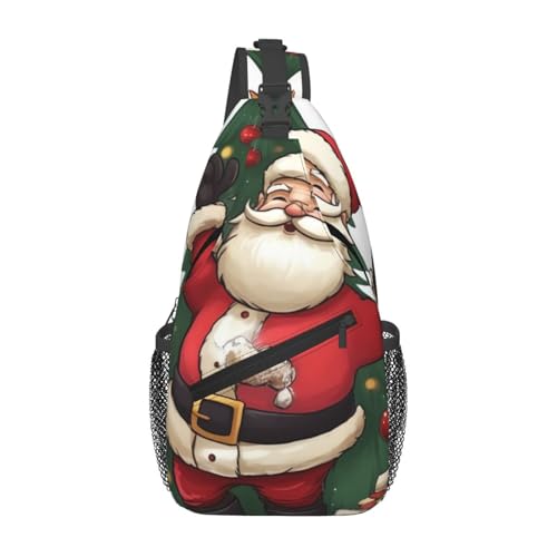 Bolso tipo Sling para hombre y mujer, bolso cruzado negro