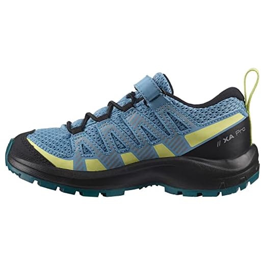 Salomon XA Pro V8 unisex-niños Zapatos de trail running, Azul (Delphinium Blue/Black/Charlock), 26 EU