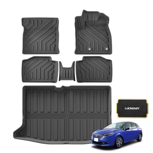 LUCKEASY ニッサン ノート E13/オーラ FE13 専用 3Dフロアマット+ラゲッジマット 立体カーマット NOTE E13 R3/1〜 フロアマット トランクマット AURA FE13 R3/8〜 立体フロアマット セカンドマット 車種専用設計