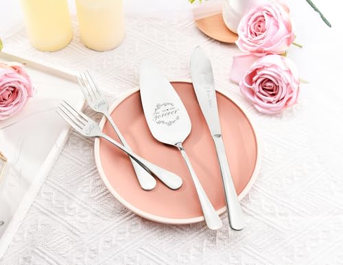Wedding-Presents-for-Couples-Sliver-Wedding-Cake-Knife-and-Server-Set-Cake-Cutting-Set-Bridal-Shower-Anniversary-Engagement-Presents-For-Mr-and-Mrs-Set-of-4